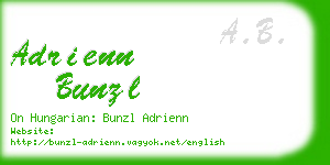 adrienn bunzl business card